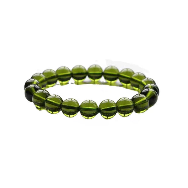 Green Moldavite Meteorite Bracelet-ToShay.org