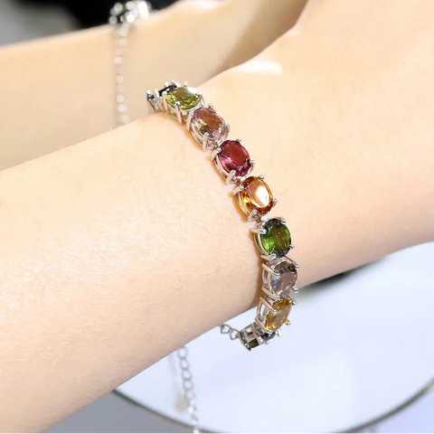 Mixed Tourmaline Bracelet-ToShay.org
