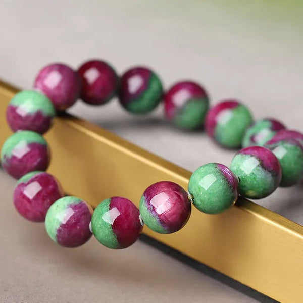Red Ruby Zoisite Bracelet-ToShay.org