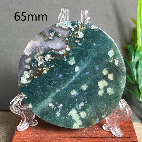 Green Moss Agate Plate-ToShay.org