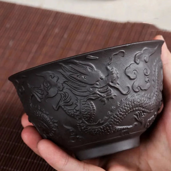 Dragon Clay Tea Cup-ToShay.org