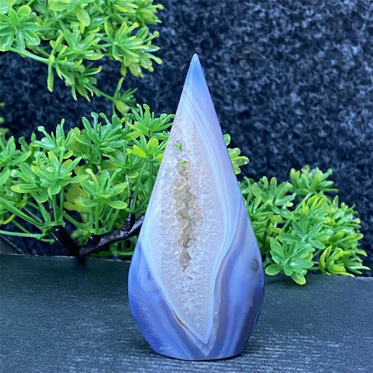 Blue Lace Agate Torch-ToShay.org