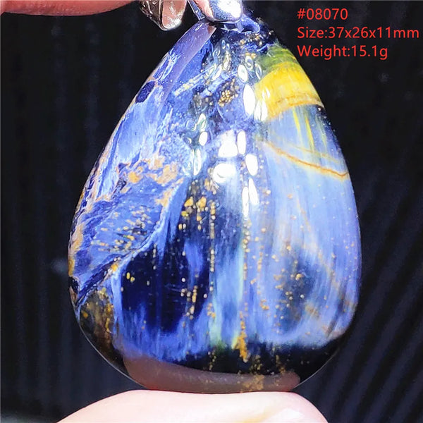 Blue Pietersite Chatoyant Pendant-ToShay.org