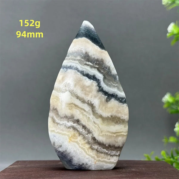 White Fluorite Agate Flame-ToShay.org