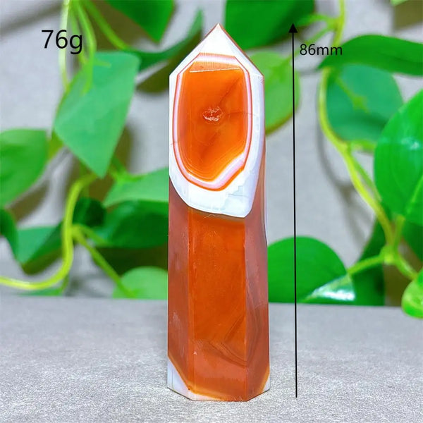 Orange Carnelian Crystal Tower-ToShay.org