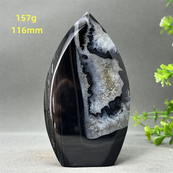 Black Onyx Geode Torch-ToShay.org