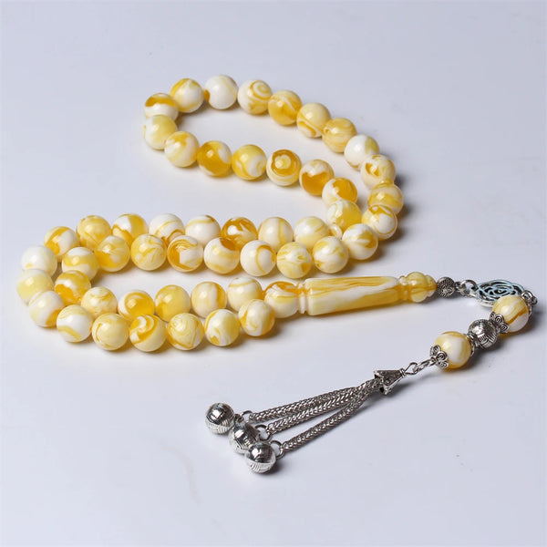 Yellow Amber Prayer Beads-ToShay.org