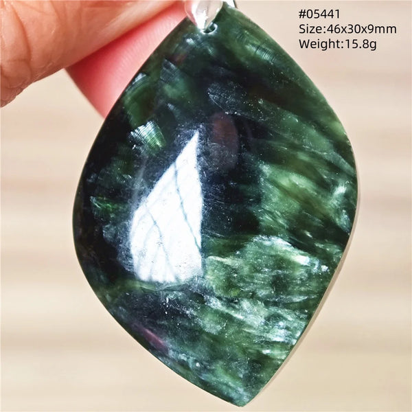 Green Seraphinite Pendant-ToShay.org