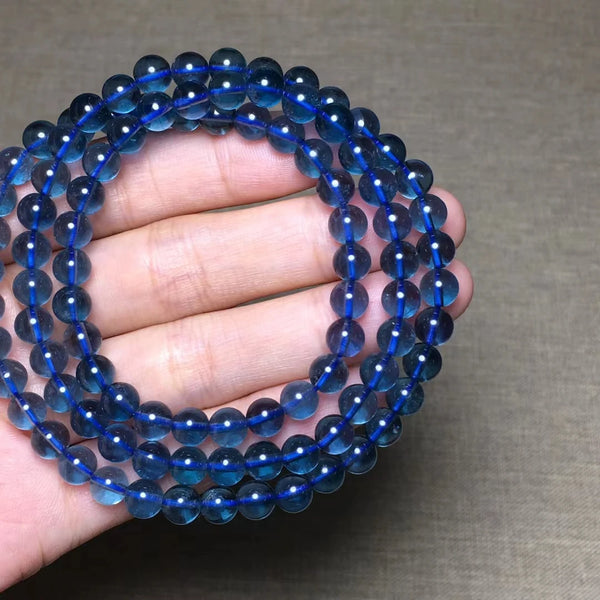 Blue Fluorite Wrap Bracelet-ToShay.org