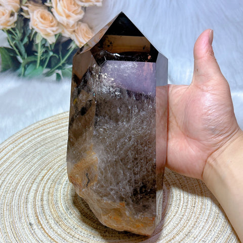 Smokey Rainbow Quartz Tower-ToShay.org
