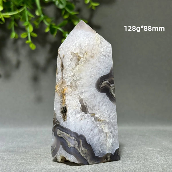 Green Aquatic Agate Tower-ToShay.org