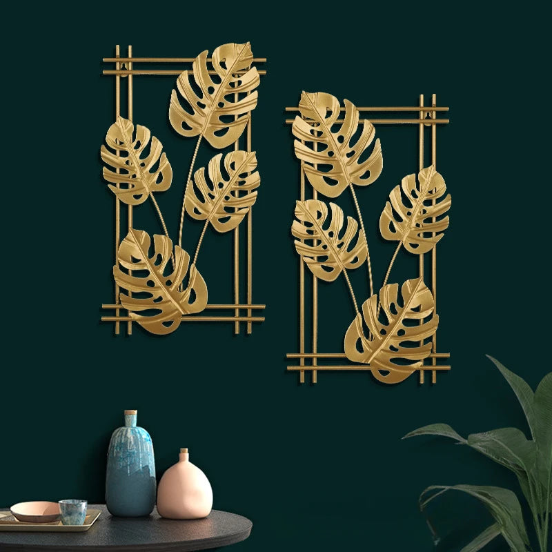 Gold Leaf Iron Wall Art-ToShay.org