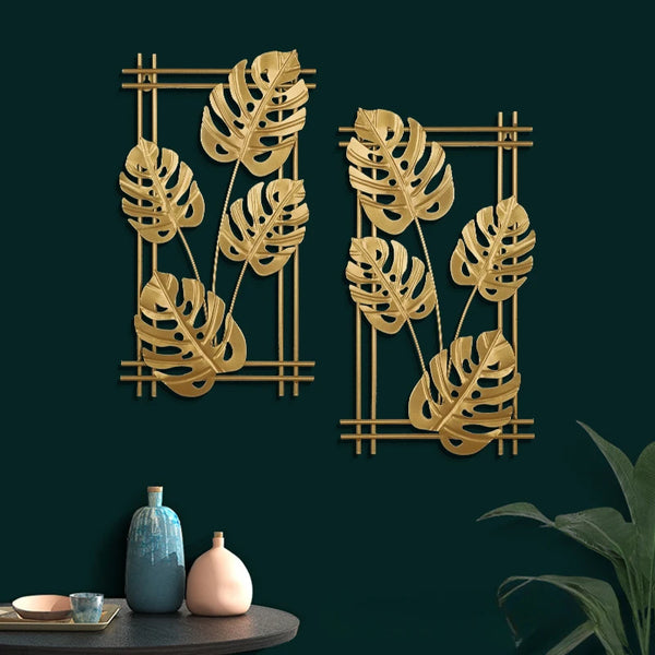 Gold Leaf Iron Wall Art-ToShay.org