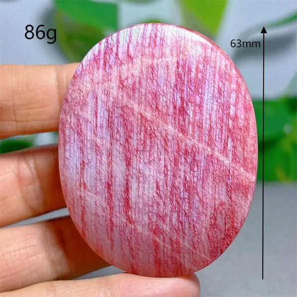 Red Moonstone Palm Stone-ToShay.org