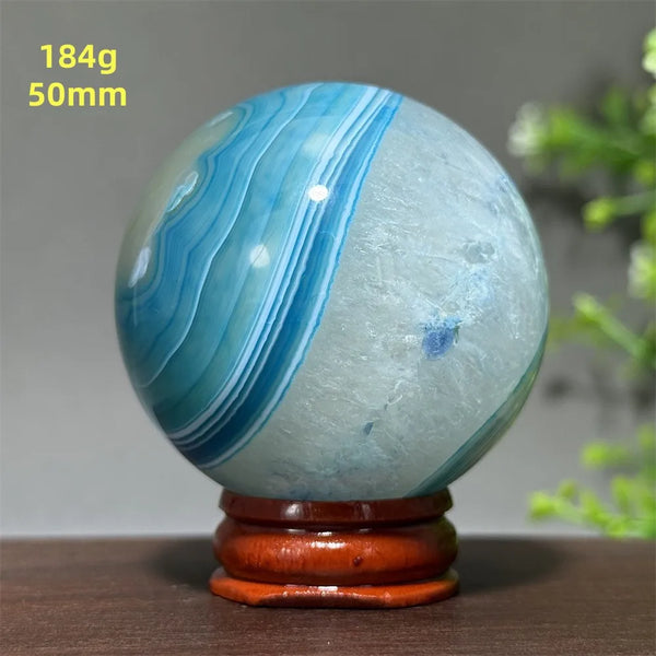 Blue Agate Ball-ToShay.org