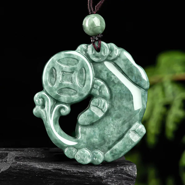 Green Jade Pixiu Pendant-ToShay.org