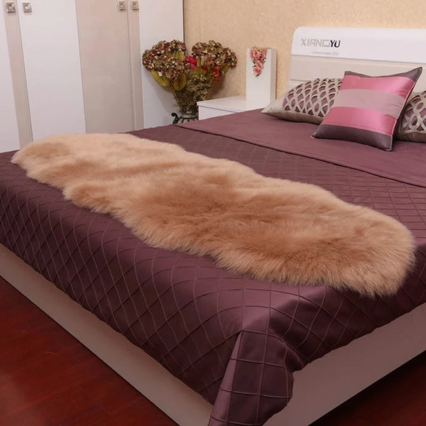 White Faux Fur Rugs-ToShay.org
