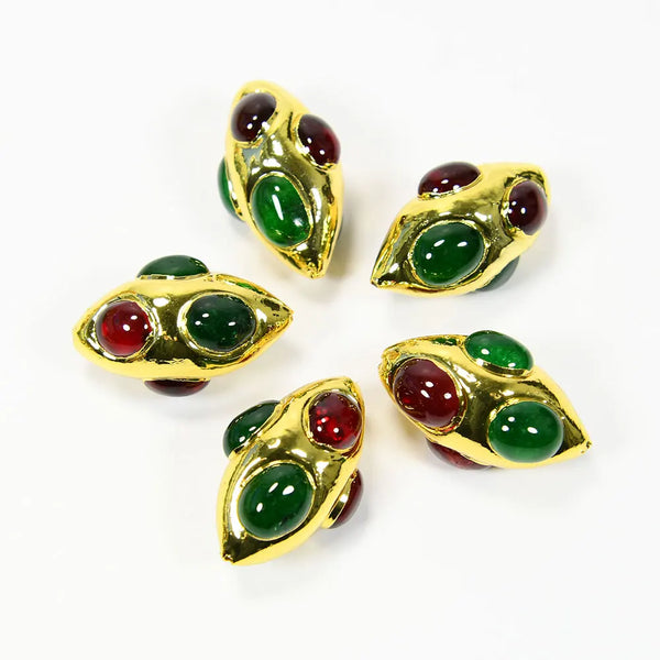 Gold Bezel Beads-ToShay.org