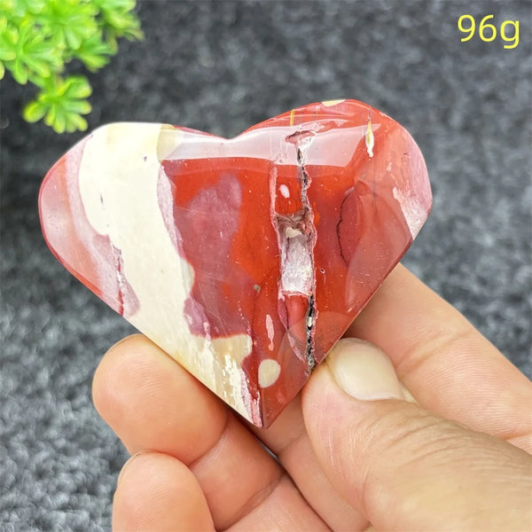 Yellow Moritzite Stone Heart-ToShay.org