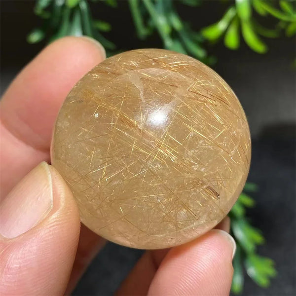 Gold Rutilated Quartz Ball-ToShay.org