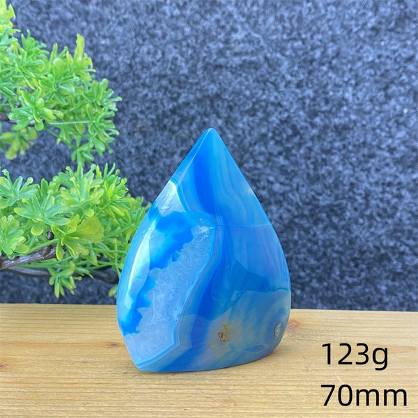 Blue Agate Torch-ToShay.org