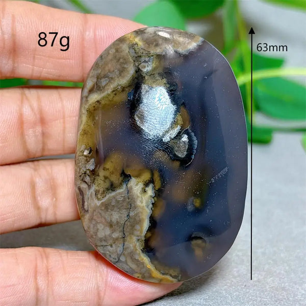 Fire Agate Palm Stone-ToShay.org