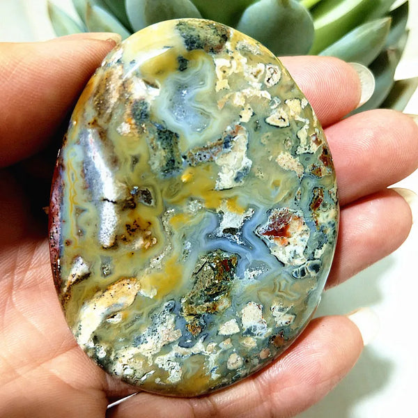 Ocean Jasper Palm Stone-ToShay.org