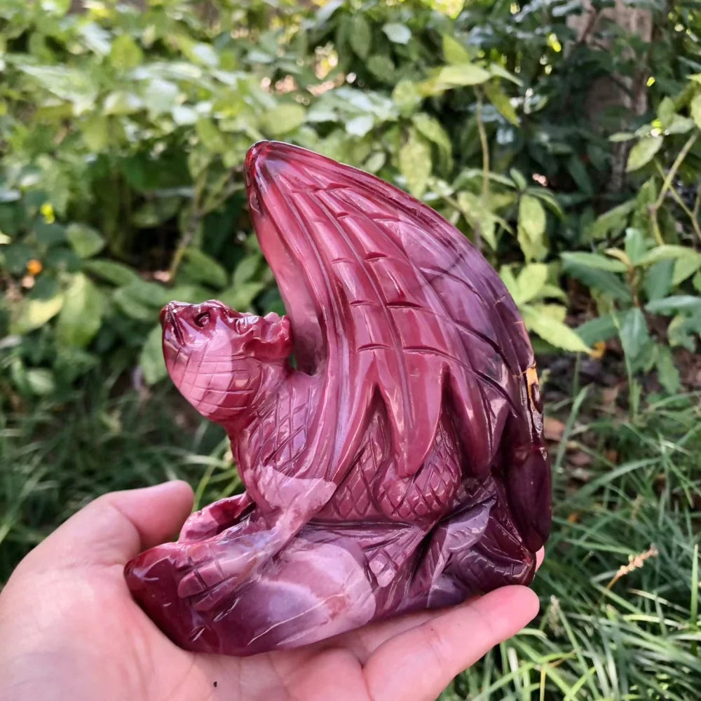 Red Mookaite Jasper Dragon-ToShay.org