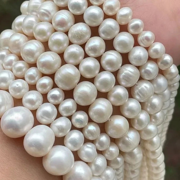 White Freshwater Pearl Beads-ToShay.org