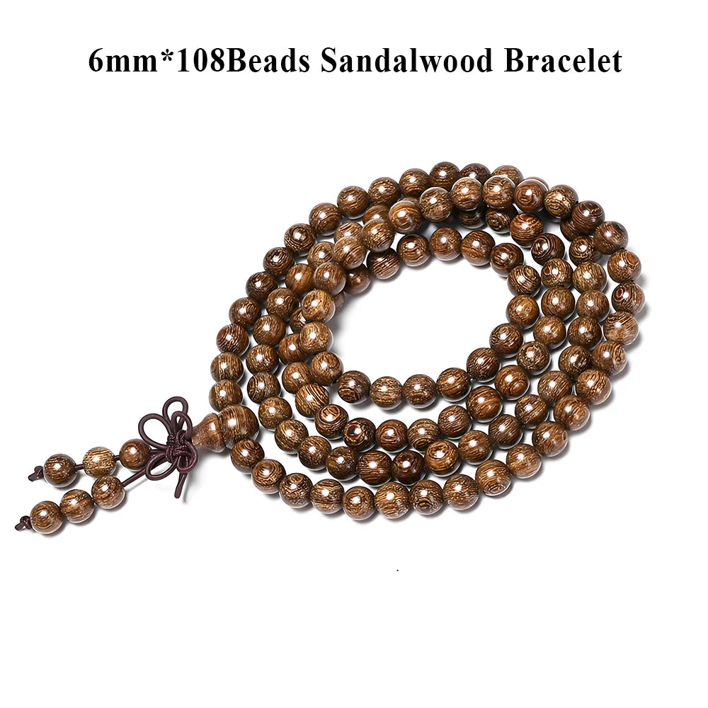 Wood Sandalwood Bead Mala-ToShay.org