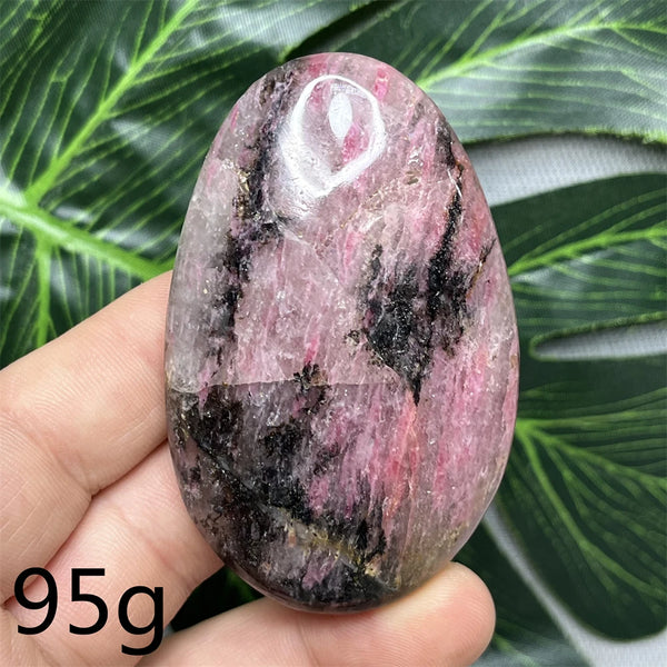 Pink Rhodonite Palmstone-ToShay.org