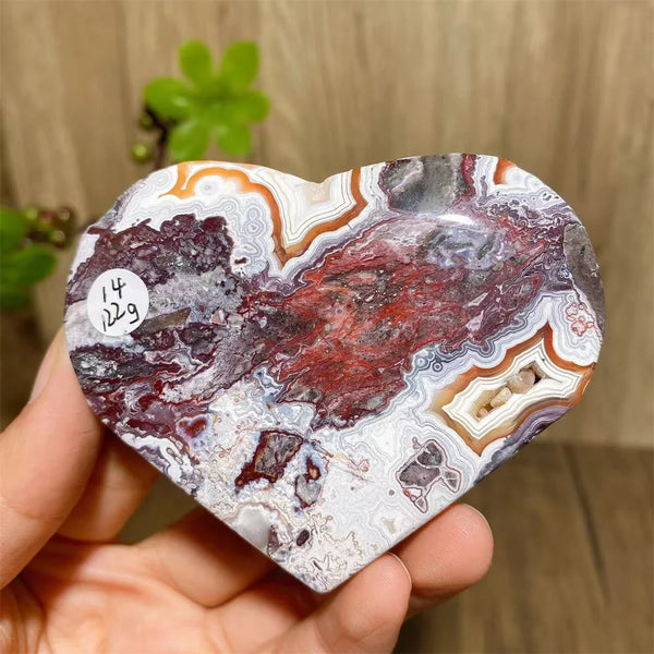 Red Agate Geode Hearts-ToShay.org