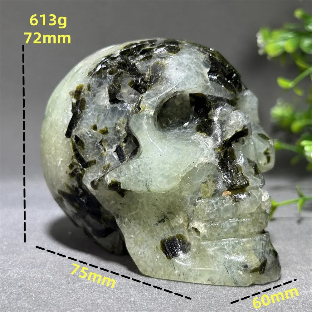 Green Grape Agate Skull-ToShay.org