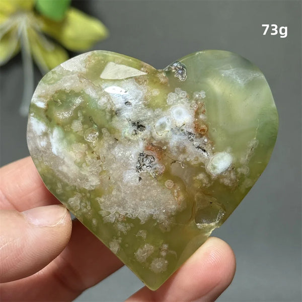 Green Cherry Agate Heart-ToShay.org