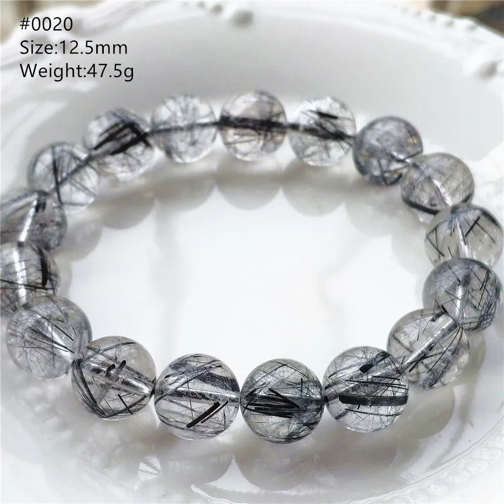 Black Rutilated Quartz Bracelet-ToShay.org