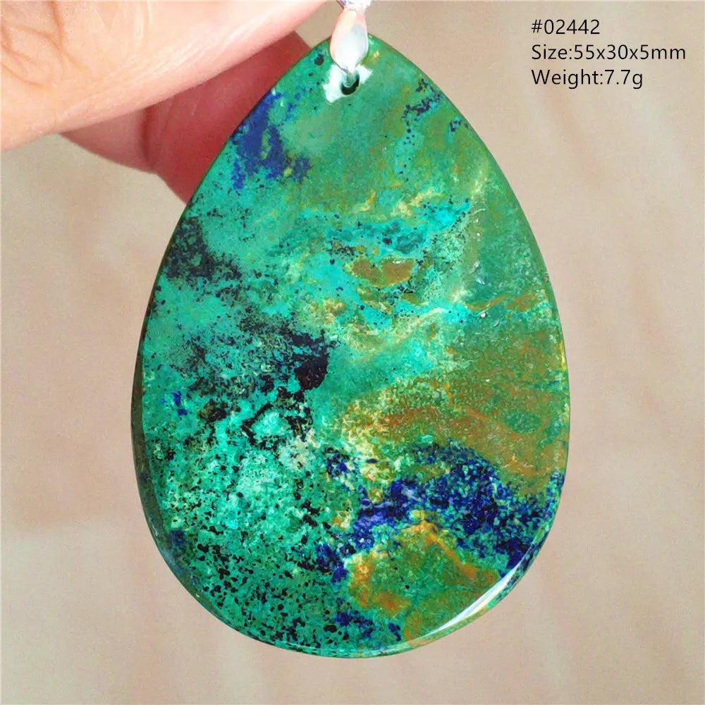 Green Blue Malachite Pendant-ToShay.org
