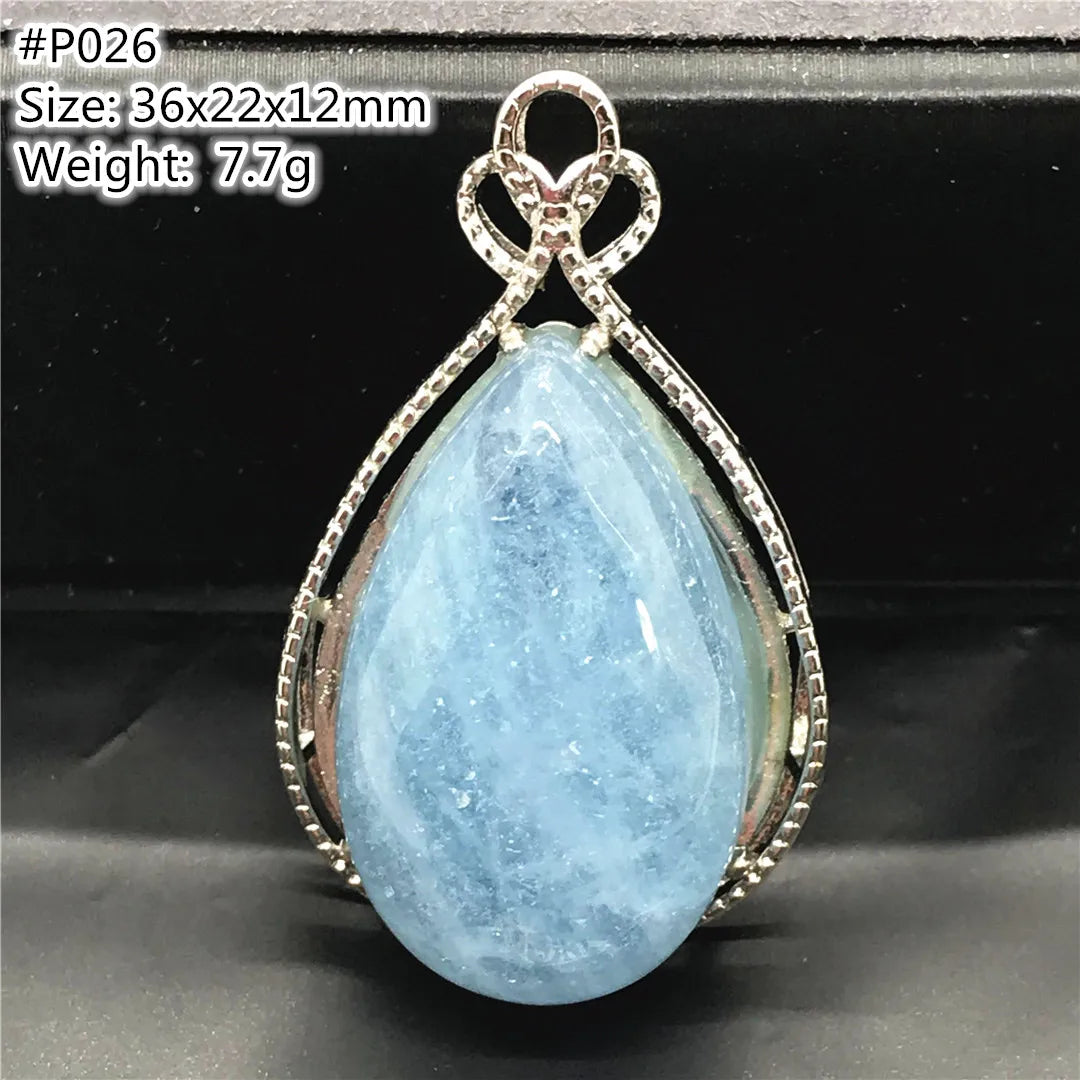 Blue Aquamarine Pendent-ToShay.org