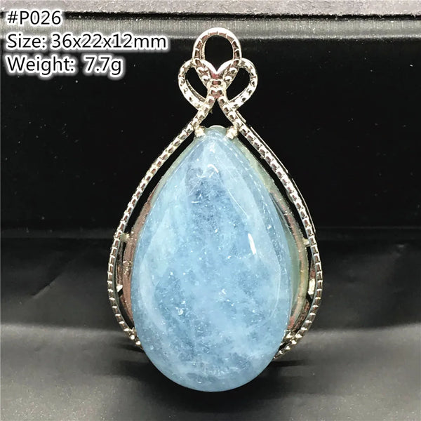 Blue Aquamarine Pendent-ToShay.org