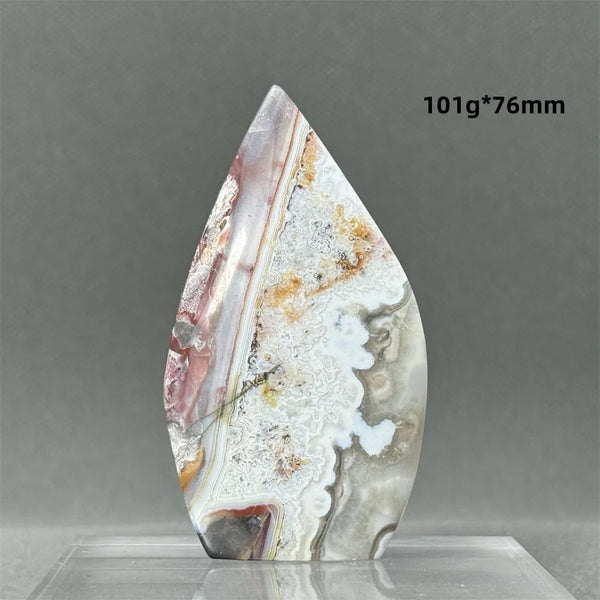 Red Lace Agate Torch-ToShay.org