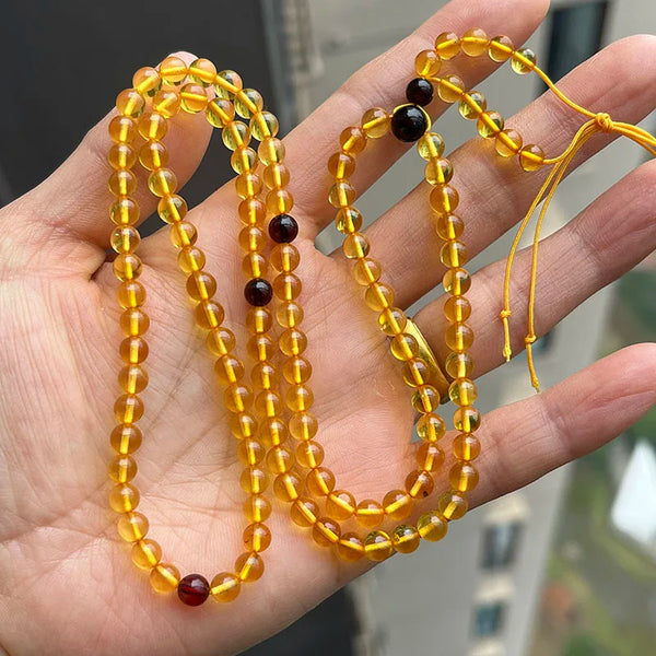 Yellow Amber Necklace-ToShay.org