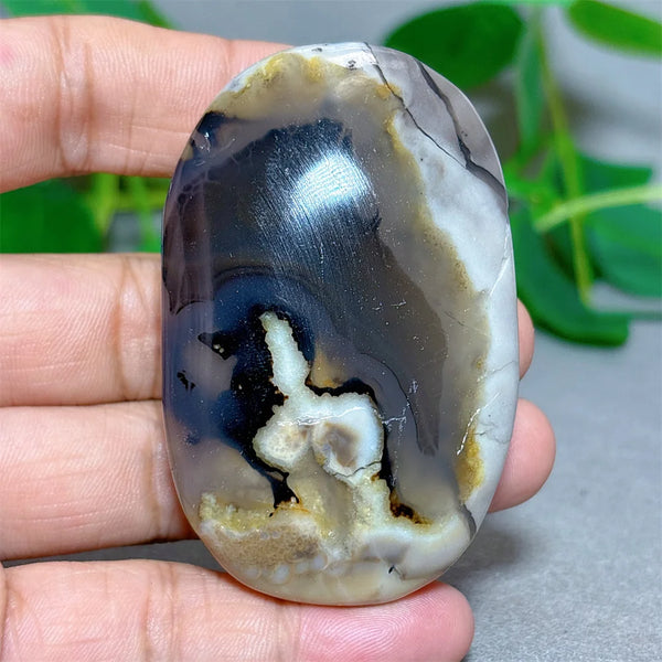 Fire Agate Palm Stone-ToShay.org