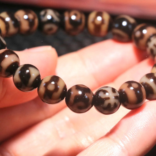 Tibetan Agate Dzi Bracelet-ToShay.org