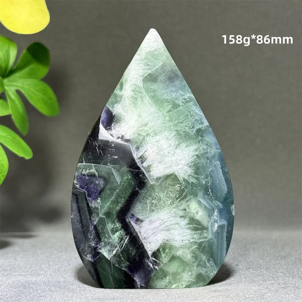 Green Feather Fluorite Torch-ToShay.org