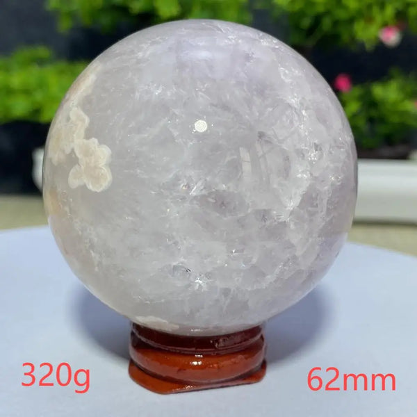 Pink Cherry Blossom Agate Ball-ToShay.org