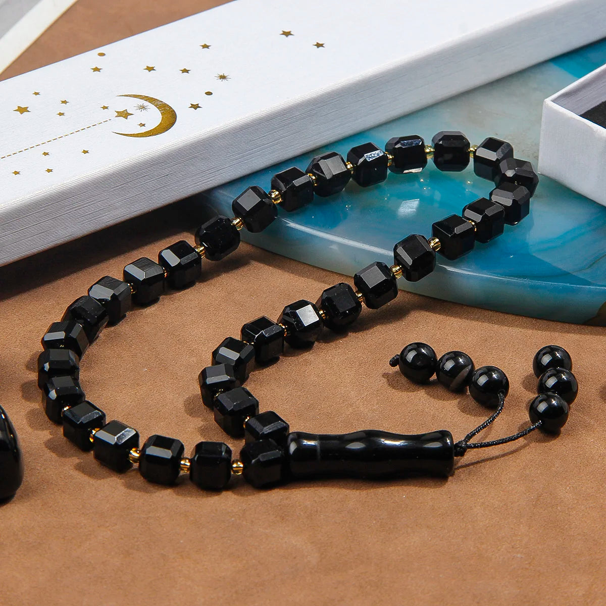 Black Agate Prayer Beads-ToShay.org