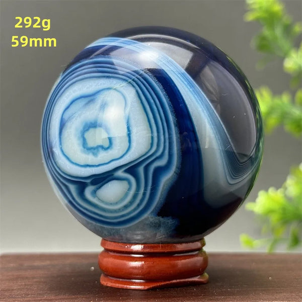 Blue Agate Ball-ToShay.org