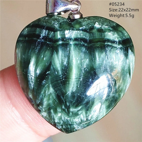 Green Seraphinite Pendant-ToShay.org