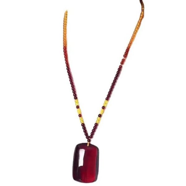Red Blood Amber Pendant-ToShay.org