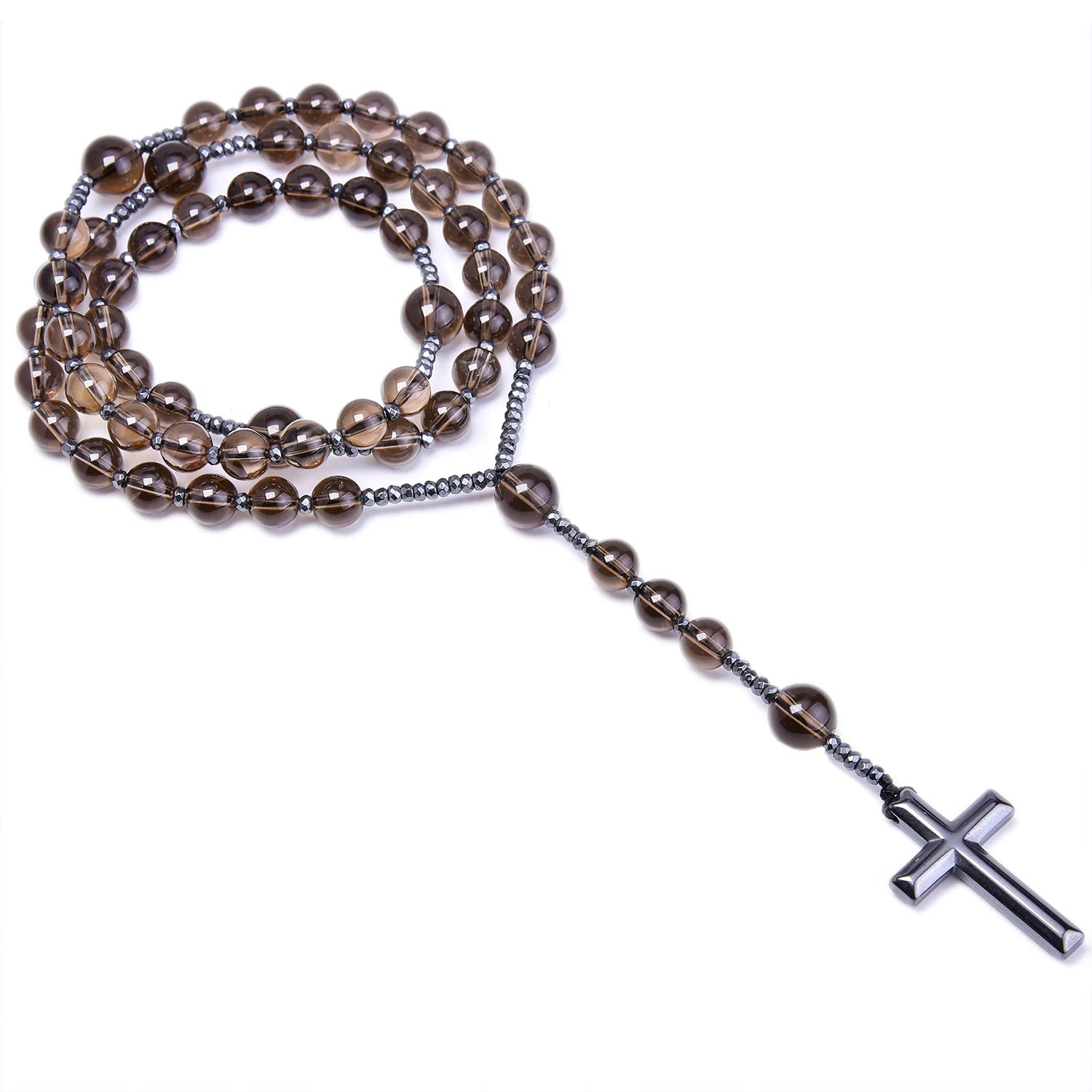 Brown Smoky Quartz Rosary-ToShay.org