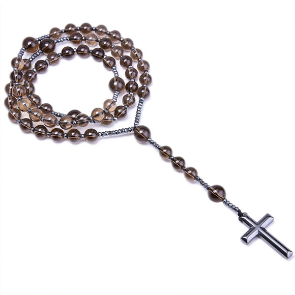 Brown Smoky Quartz Rosary-ToShay.org